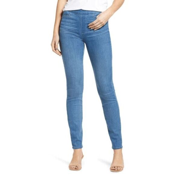 Paige Womens Stretch Hoxton High Rise Ultra Skinny Jeans In Gemini Blue Size 23 - Picture 1 of 9